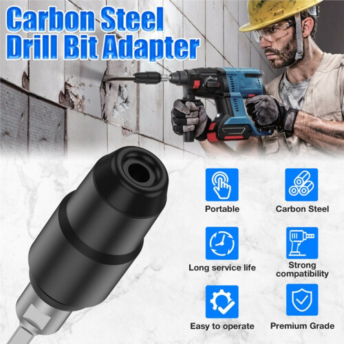 1Pc SDS  to SDS Max Adapter for Rotary Hammer Drill Converter Tools Accessory Impact Drill Socket Adapter 1