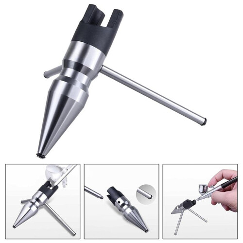 Airbrush Holder Stand  Room Organizer Light Weight Tabletop Fixed Angle Airbrush Grip 2
