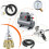 Conector de Mangueira de Ar de Latão com 3 Vias e Rosca NPT de 1/4" para Compressor. 7