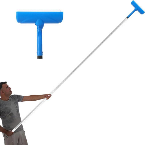 Ceiling Paint Roller No Drip Kit,6FT Extension Pole Included.10 Inch Ceiling Paint Roller with Shield & Adjustable 1