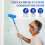 Ceiling Paint Roller No Drip Kit,6FT Extension Pole Included.10 Inch Ceiling Paint Roller with Shield & Adjustable 4
