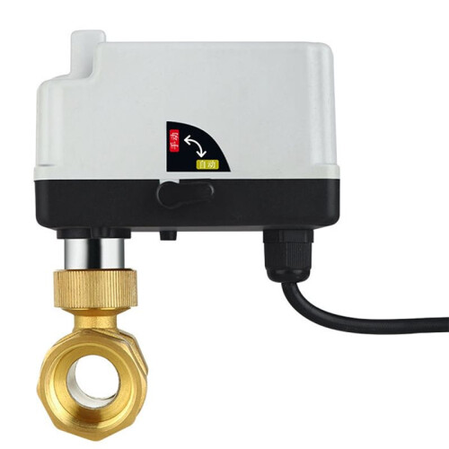 AC220V 2 Way DN20 with Manual  Brass Motorized  Valve 3-Wire Two Control Electric Actuator 2