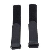 Sangle réutilisable en nylon multifonctionnelle avec boucle métallique, 11,8 pouces