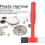 Small Rubber Mallet Hammer, 2PCS Reusable Plastic Hammers Jewelry Making Tools for Model Clock Watch 5