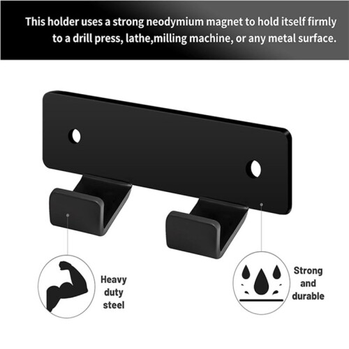 Chuck Key Holder Magnetic Drill Chuck Key Holder for Drill Press, Lathe, or Milling Machine 2