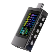 KOWSI USB C Power Meter Tester,USB C Tester Digital Multimeter with LCD Display,Digital Voltmeter Type C Voltage Current Tester