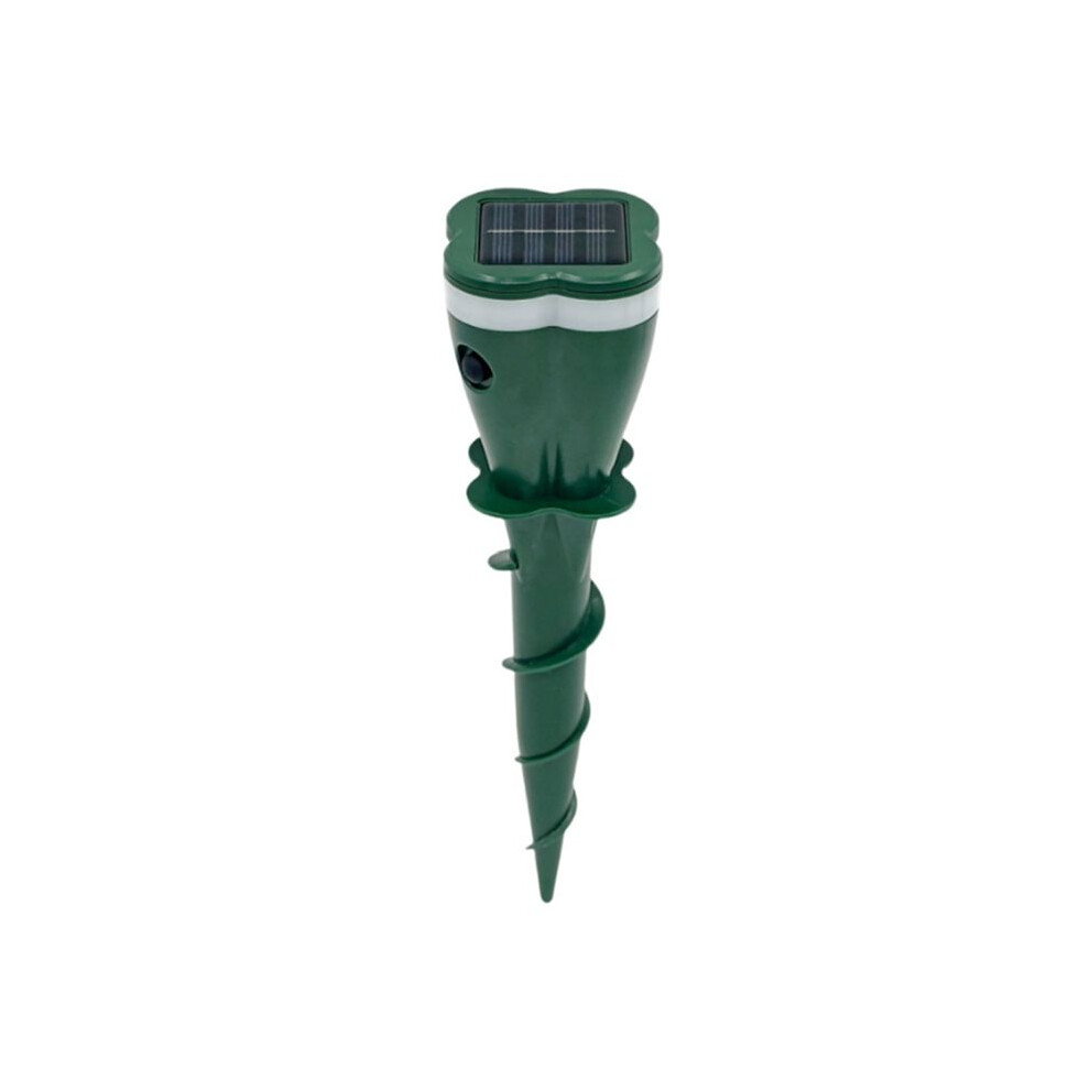 Solar Powered Waterproof Spiral Mole Repellent Ultrasonic Rodent/Snake/Bird Animal Repellent For Farm Courtyards 4712653588823