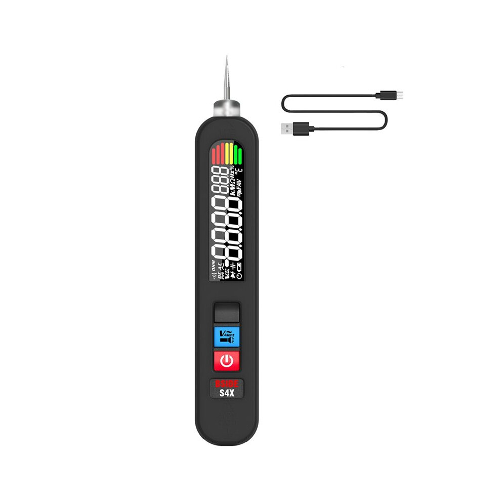 Bside Voltage Tester Pen 12-300V Recharge Non-Contact Detection Leakage Live Wire Breakpoint Finder Portable Household,A 4711262702767