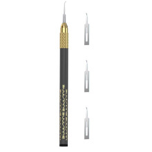 2UUL DA12 MicroFix Hook for Phone PCB Underfill Clean 3 Blades with Ultralight Carbon Fiber Holder Set Glue Removal Pry Knife