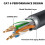 Cable satélite rectangular V3 Gen 3, 9.5m/30ft, Gris 6