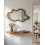 Beliani Wall Mirror DREVANT 89 cm 52 cm Pine Wood Natural 2