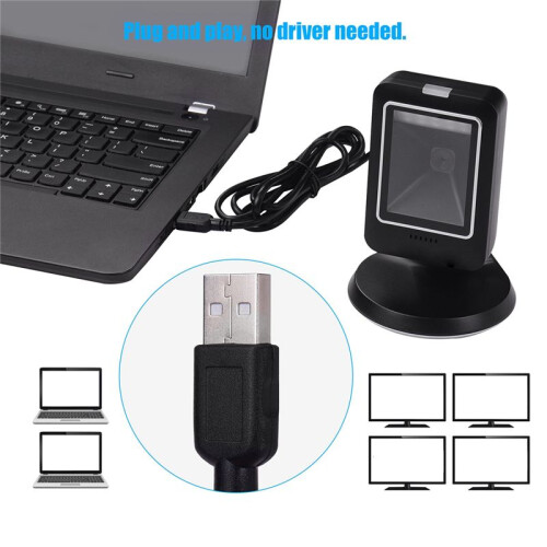 MP6300Y Barcode Scanner Omnidirectional Desktop Automatic Sense 1D/2D Code Data Matrix Bar Reader for Supermarket 1