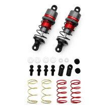 1/10 1 Paar Hydraulische MetallstoßDäMpfer RC Ferngesteuertes Auto Flaches Renn-Driftauto (63 Mm) Orange