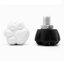 2PCS Roller Skate Toe Stops Patins Toe Stopper Roller Skate Stoppers Skating Practice Training Aids Blanc