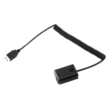 NP-FW50 Dummy Battery Spring USB Charging Cable for A7 A7R A7S A7M A7II A7S2 A7M2 A7R2 A6500 A6300 Coupler