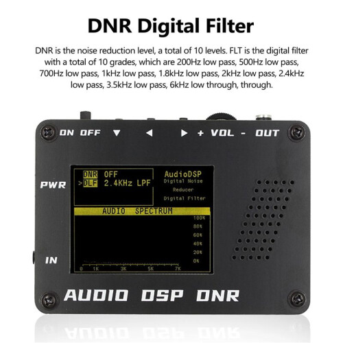 Audio DSP Noise Reducer DNR Digital Filter SSB Ham Radio   + Speaker 2