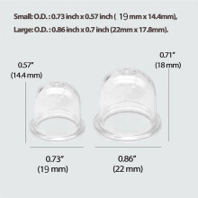 200 StüCk 22 mm 19 mm Primerbirne, Vergaser-Primerbirne, Pumpenbirne, Kompatibel mit Weedeater-KettensäGe