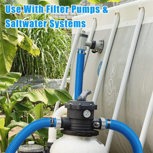 2 Pack Pool Hoses for Above Ground Pools, 1.5In Diameter 59In Long Filter Pump Hose Compatible with Pump Model 607, 637 1