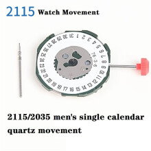 2115 Watch Movement+Handle+Battery 2035 Men'S Single Calendar Six-Point Electronic Quartz Watch Movement Replacement