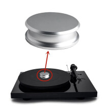 Aluminum Vinyl Record Weight Stabilizer Disc Balanced Clamp for Turntable LP Record Player Accessories Black