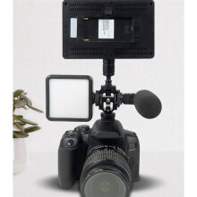 Triple Hot Shoe Mount Adapter Dual Screws Bracket Stand Holder for DSLR Camera for LED Video Microphone Flash Light,B
