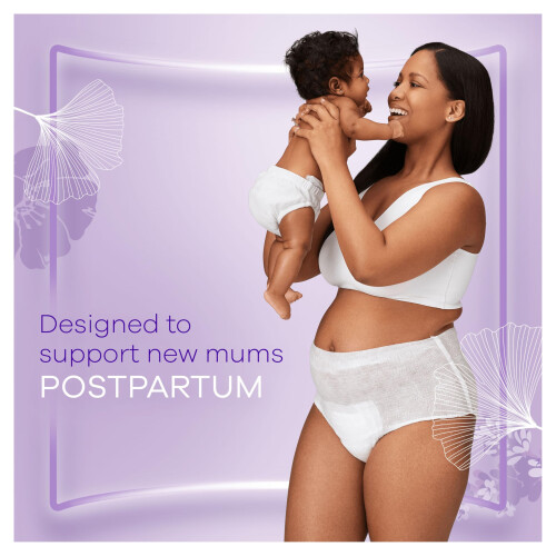 Always Always Discreet Postpartum Pants, Large, 16 Count, Super Absorbent 2