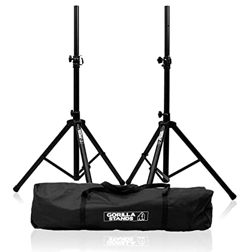Gorilla Tripod DJ Disco PA Speaker Stands With Carry Bag 1