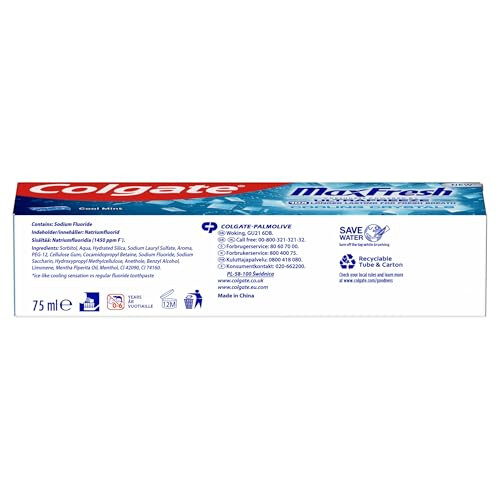 Colgate Colgate Max Fresh Toothpaste with Cooling Crystals 75ml - Breath FX Te 1