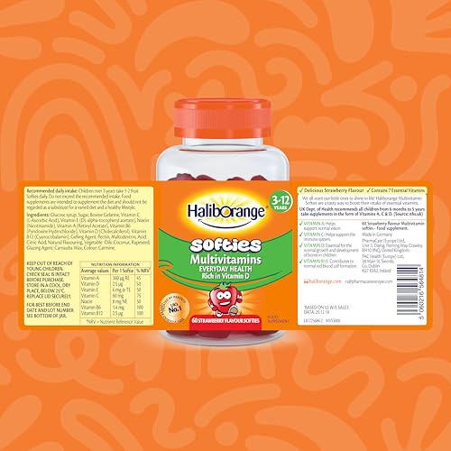 Haliborange Multivitamins Fruit Softies 60 pack 1
