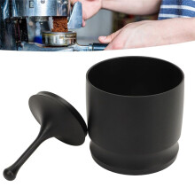 58mm Coffee Dosing Rings Press, Aluminum Alloy Coffee Powder Picke Anti Flying Dust Powder Cup Coffee Making Supplies