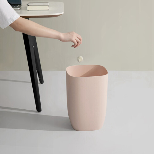 2X Badezimmer Müll Eimer Kleine Büro Eimer Kunststoff Altpapier Müll Eimer Moderner Müll Eimer 1