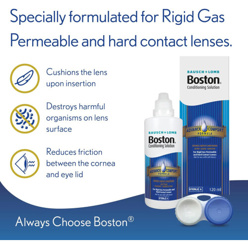 Boston Boston Advance Conditioning Solution, 120ml - Condition Your Lenses Cu 2