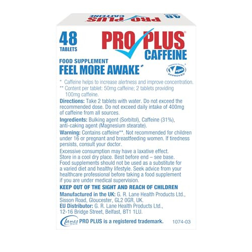 PRO PLUS 48 tablets - Caffeine Tablets - Sugar Free 2