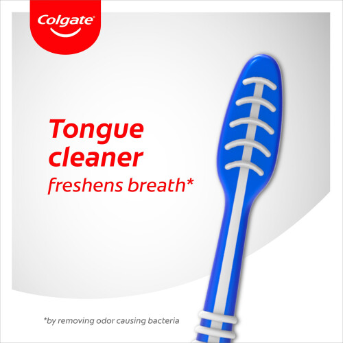 Colgate Colgate Extra Clean Medium Manual Toothbrush (Assorted) with a 1