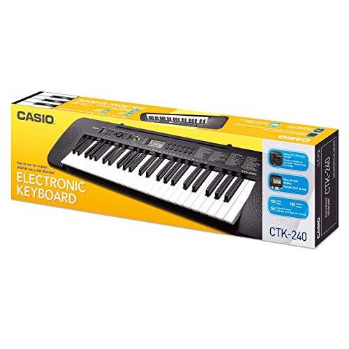 Casio Casio CTK-240AD 49 Full-Size Keys Keyboard with AC Adapter, black 2