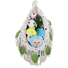 Stuffed Toys Hammocks Kids Toys Storage Organizer Space Saving Cotton Rope Net for Decorate Children'S Rooms