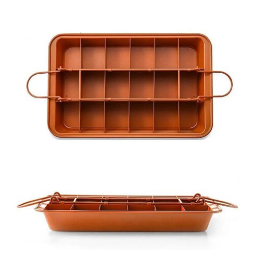 Brownie Mold for Baking Live-Bottom Solid Non-Stick Coating Thicken Cake Mold Bakeware Tools All for Baking 2