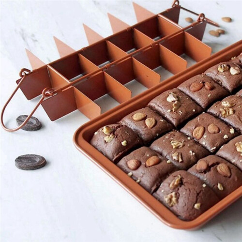 Brownie Mold for Baking Live-Bottom Solid Non-Stick Coating Thicken Cake Mold Bakeware Tools All for Baking