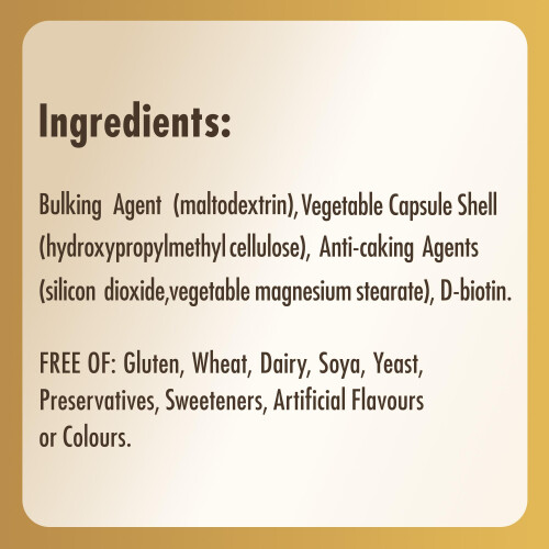 Solgar Solgar Biotin 5000 μg Vegetable 100 Capsules - Pack of 1