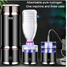 SPE/PEM Riche HydrogèNe Tasse GéNéRateur D'Eau Portable en Acier Inoxydable Bouilloire D'Eau Thermique Bouteille Ioniseur Alcaline