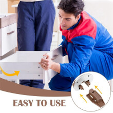 10 Sets Drawer Replacement Parts Drawer Slides Rail Replacement Kit Improved Commercial Style Drawer Stopper