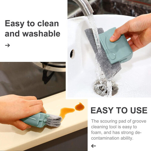 Window  Cleaning Brush Set, Window Track Cleaning Tool, Double-Sided Window Cleaning Brush 2