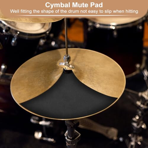 Drum Practice Pad, 10Pcs Drum Mutes Drum Silencer Drumming Practice 1