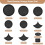 Drum Practice Pad, 10Pcs Drum Mutes Drum Silencer Drumming Practice 5