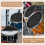 Drum Practice Pad, 10Pcs Drum Mutes Drum Silencer Drumming Practice 6