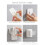 Hook Strength Household Portable Punching-Free Hook Multifunctional Foldable and Rotatable Hook Frame Wall Hook 2