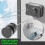 Wall-Mounted Invisible Retractable Clothesline Adjustable Clothesline Clothes Drying Rack Storage Black 3