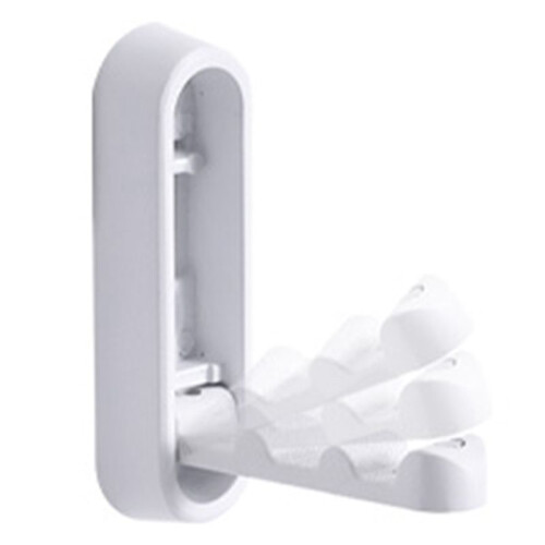 4PCS Folding Coat Hooks, Foldable Wall Hooks, Heavy Duty Zinc Alloy Wall Hook Space-Saving Design
