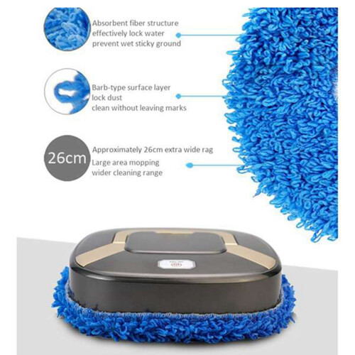 2x Disposable Mop,Washable Durable Replacement Microfiber Pads Dust Push Mop Cloth  & White