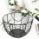 2X Iron Egg Storage Basket Snack Fruit Basket  Collection Ceramic Hen Ornaments Decoration Kitchen B 3